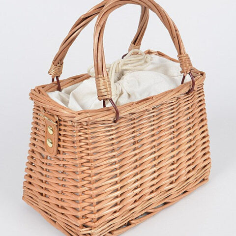 Bamboo Weaved Small Picnic Basket Clutch